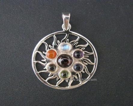 Chakra 925 silver pendant